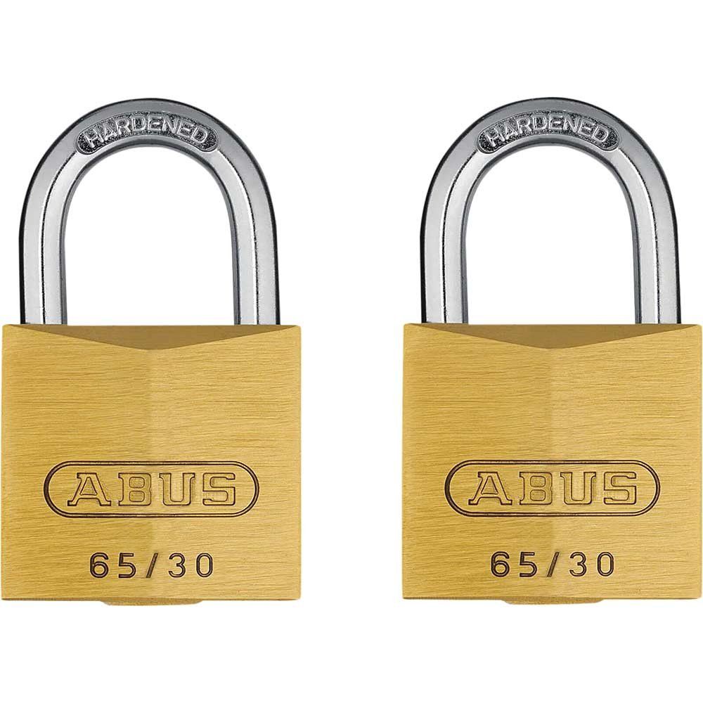 Abus 65 Series Compact Brass Padlock Keyed Alike 40mm Long 6404 - Image 1