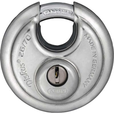 Abus 26 Series Diskus Stainless Steel Bodied Padlock 70mm Standard