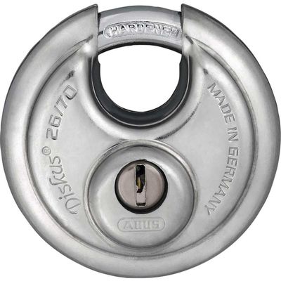 Abus 26 Series Diskus Stainless Steel Bodied Padlock Keyed Alike 70mm Standard EE0121