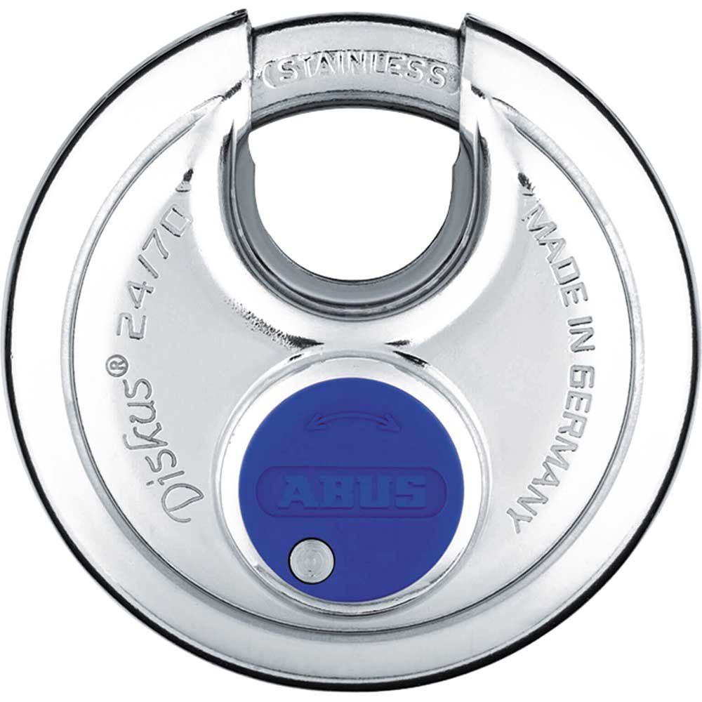 Abus 24 Series Diskus All Stainless Steel Padlock 70mm Standard - Image 1