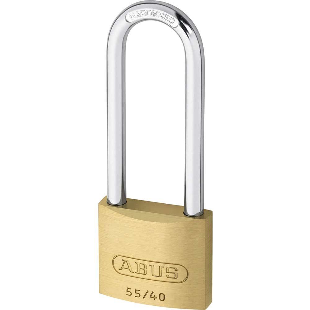 Abus 55 Series Basic Brass Padlock 40mm Extra Long - Image 1