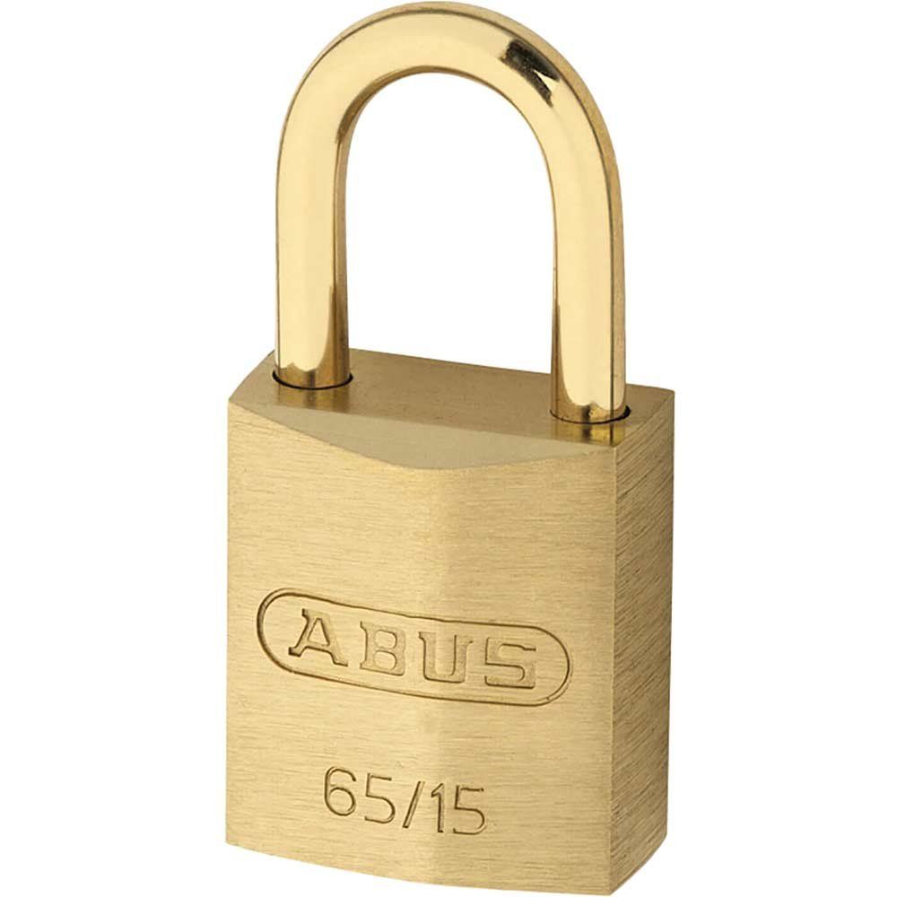 Abus 65 Series Brass Padlock With Brass Shackle 15mm Standard - Image 1
