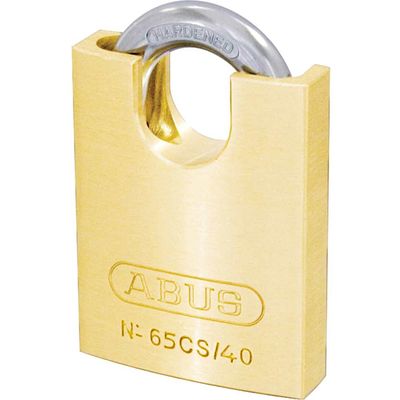 Abus 65 Series Compact Brass Padlock with Closed Shackle 40mm Standard