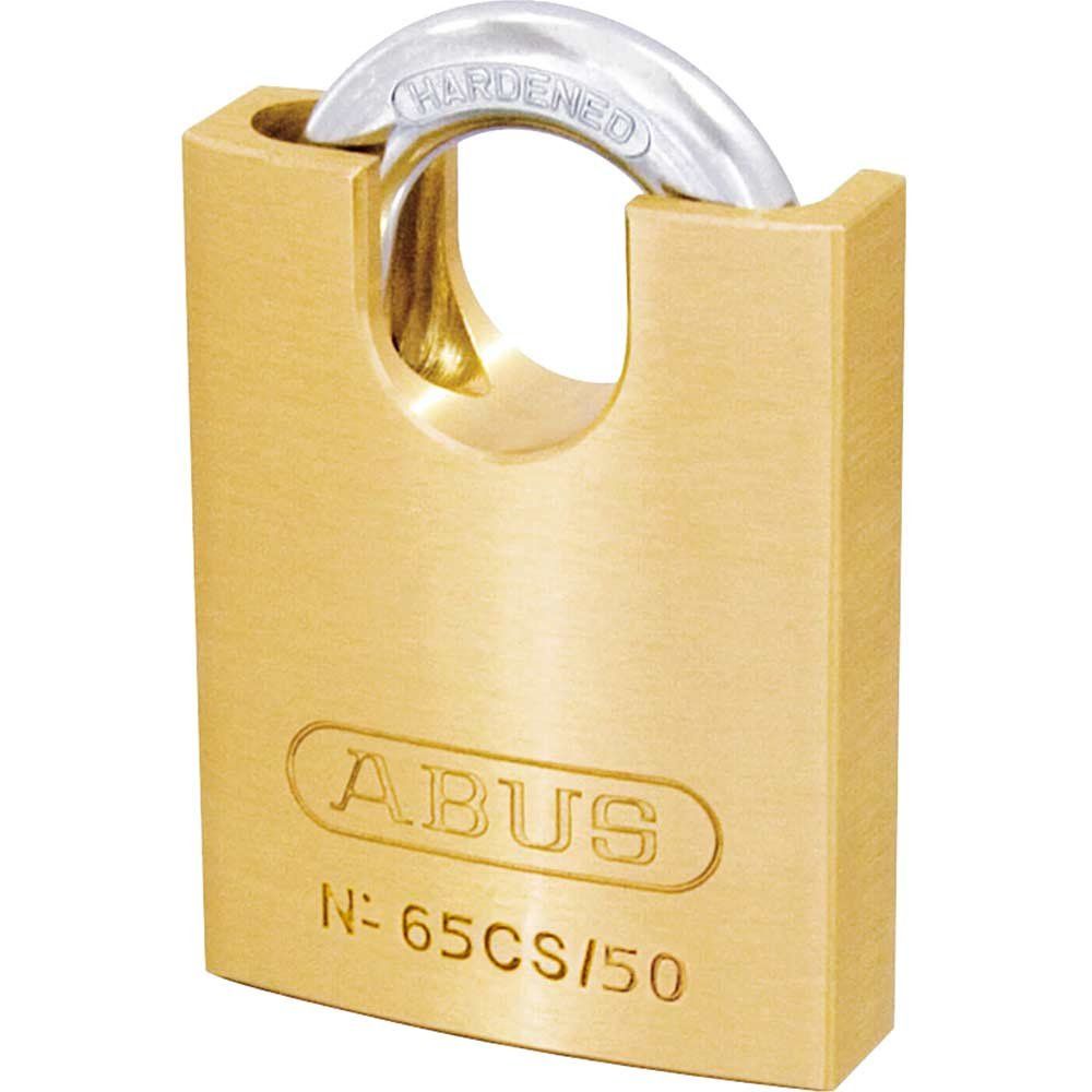 Abus 65 Series Compact Brass Padlock with Closed Shackle 50mm Standard - Image 1