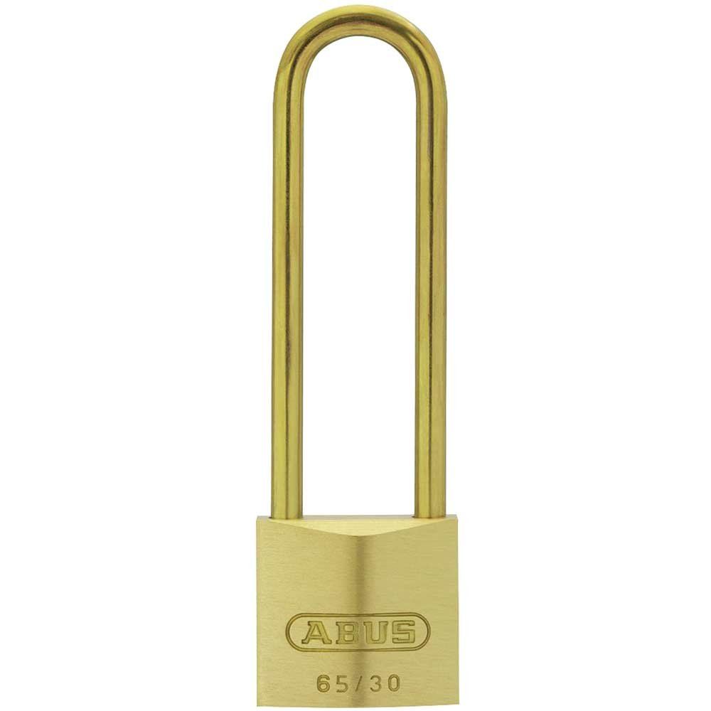 Abus 65 Series Compact Brass Padlock 30mm Extra Long - Image 1