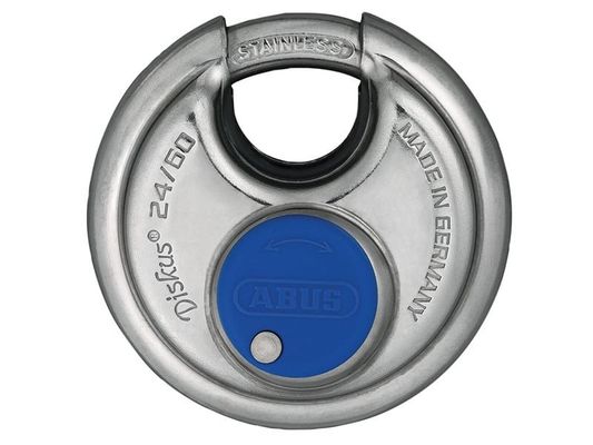 ABUS Mechanical 24Ib/60mm Diskus Padlock Keyed Alike Ee0036 - White - Thumbnail 2
