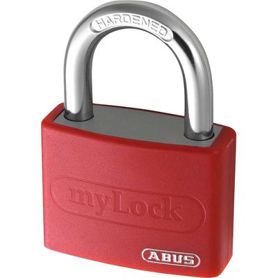 Abus T65AL Series Aluminium Padlock Red Keyed Alike 40mm Standard 6401