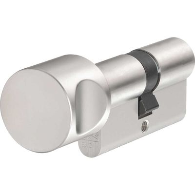 Abus KE60NP Double Thumbturn Euro Cylinder Lock 100mm 45mm x 55mm Nickel
