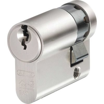 Abus E60NP Half Euro Cylinder Lock 40mm 30mm x 10mm Nickel