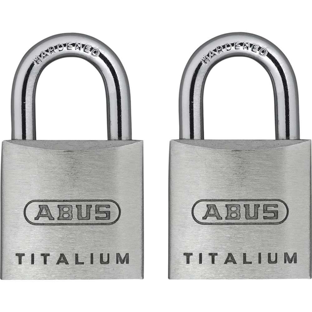 Abus 64TI Series Titalium Padlock Pack of 2 Keyed Alike 20mm Standard - Image 1