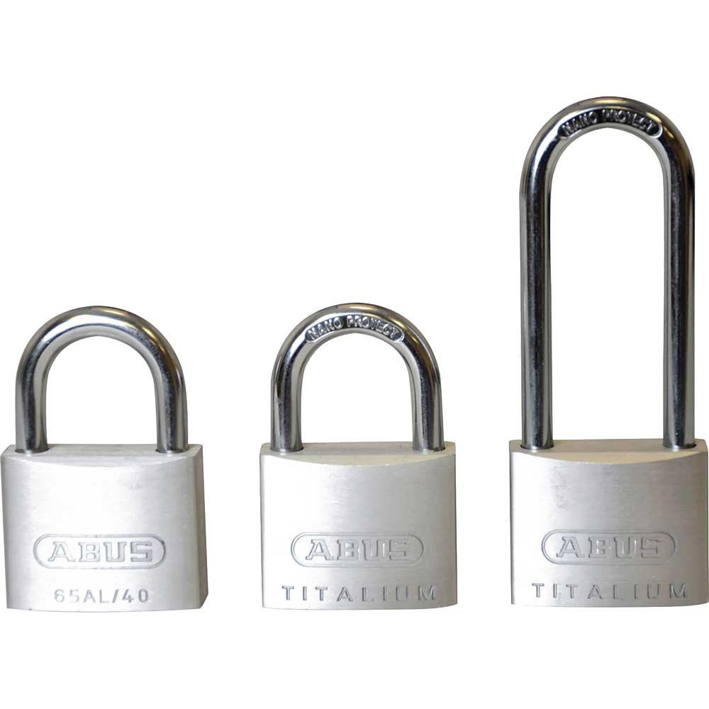 Abus 64TI Series Titalium Padlock Pack of 3 Keyed Alike 40mm Mixed - Image 1