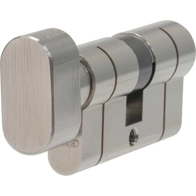 Abus KE50PS Double Euro Thumbturn Cylinder Lock 70mm 35mm x 35mm Nickel