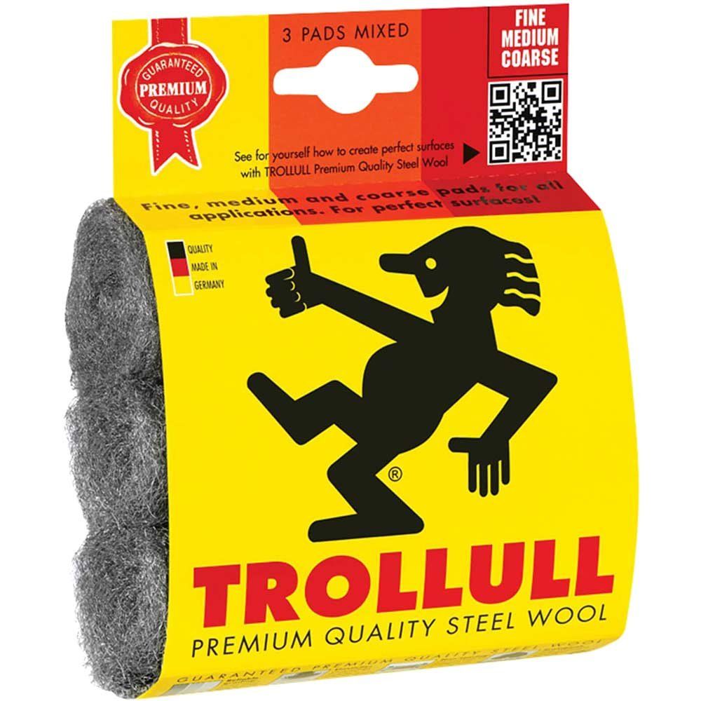Trollull 3 Piece Steel Wire Wool Set - Image 1