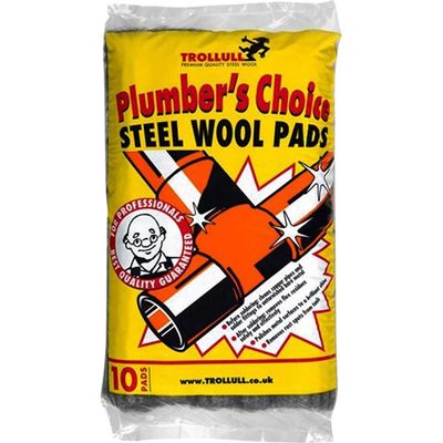 Trollull TRL771210 Plumberfts Choice Steel Wool Pads 200G