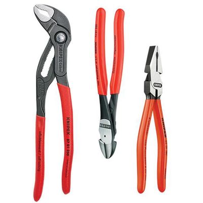 Knipex 00 20 10 Power Pack High Leverage Pliers Set 3 Piece - Thumbnail 2