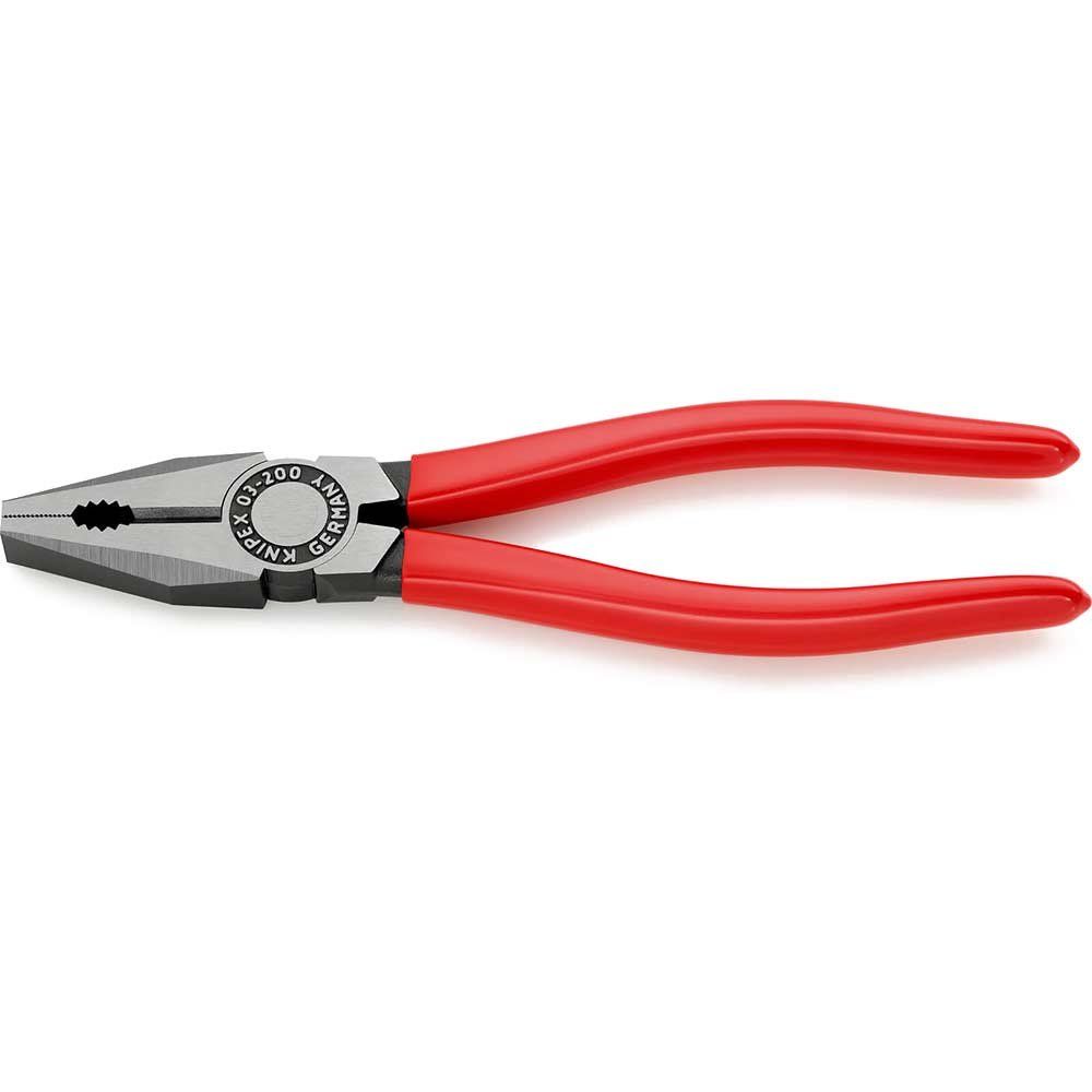 Knipex 03 01 200 SB Combination Pliers Pvc Grip 200Mm - Image 1