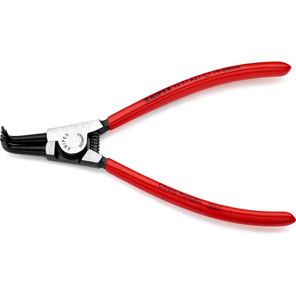 Knipex 46 21 A21 SB Circlip Pliers External 90° Bent Tip 19 - 60Mm A21 - Image 1