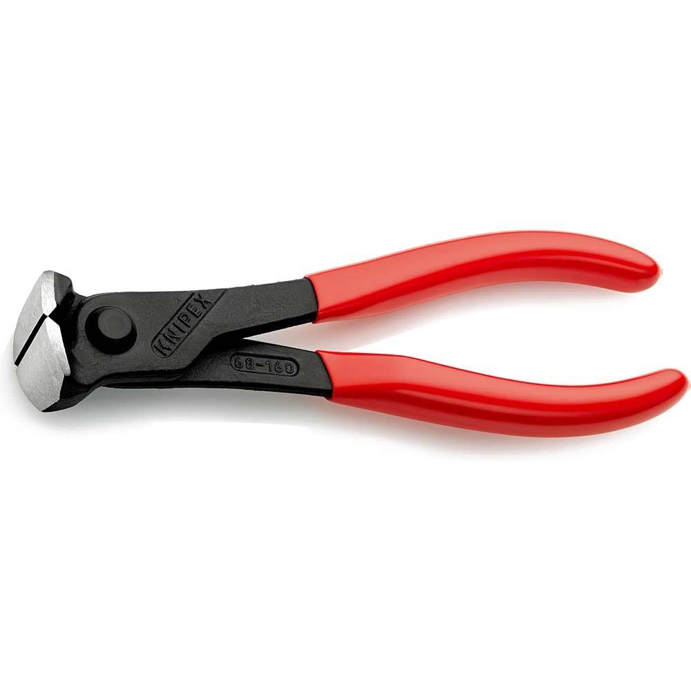 Knipex 68 01 Steel Rebar Fixers Concrete End Cutting Pliers 160mm - Image 1
