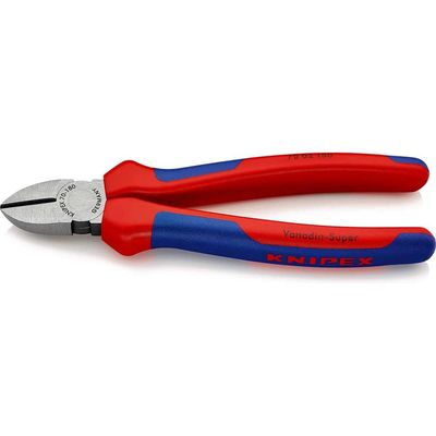 Knipex 70 02 180 SB Diagonal Cutters Multi-Component Grip 180Mm