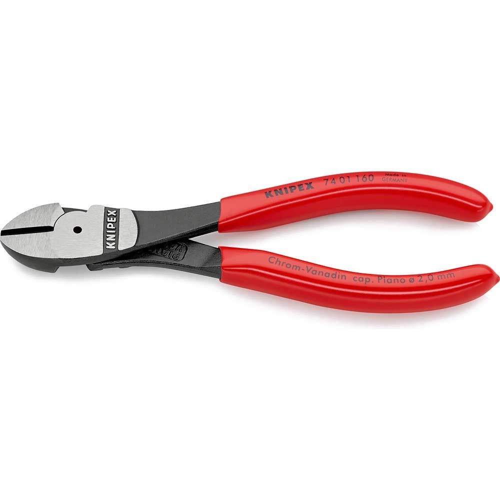 Knipex 74 01 160 SB High Leverage Diagonal Cutters Pvc Grips 160Mm - Image 1