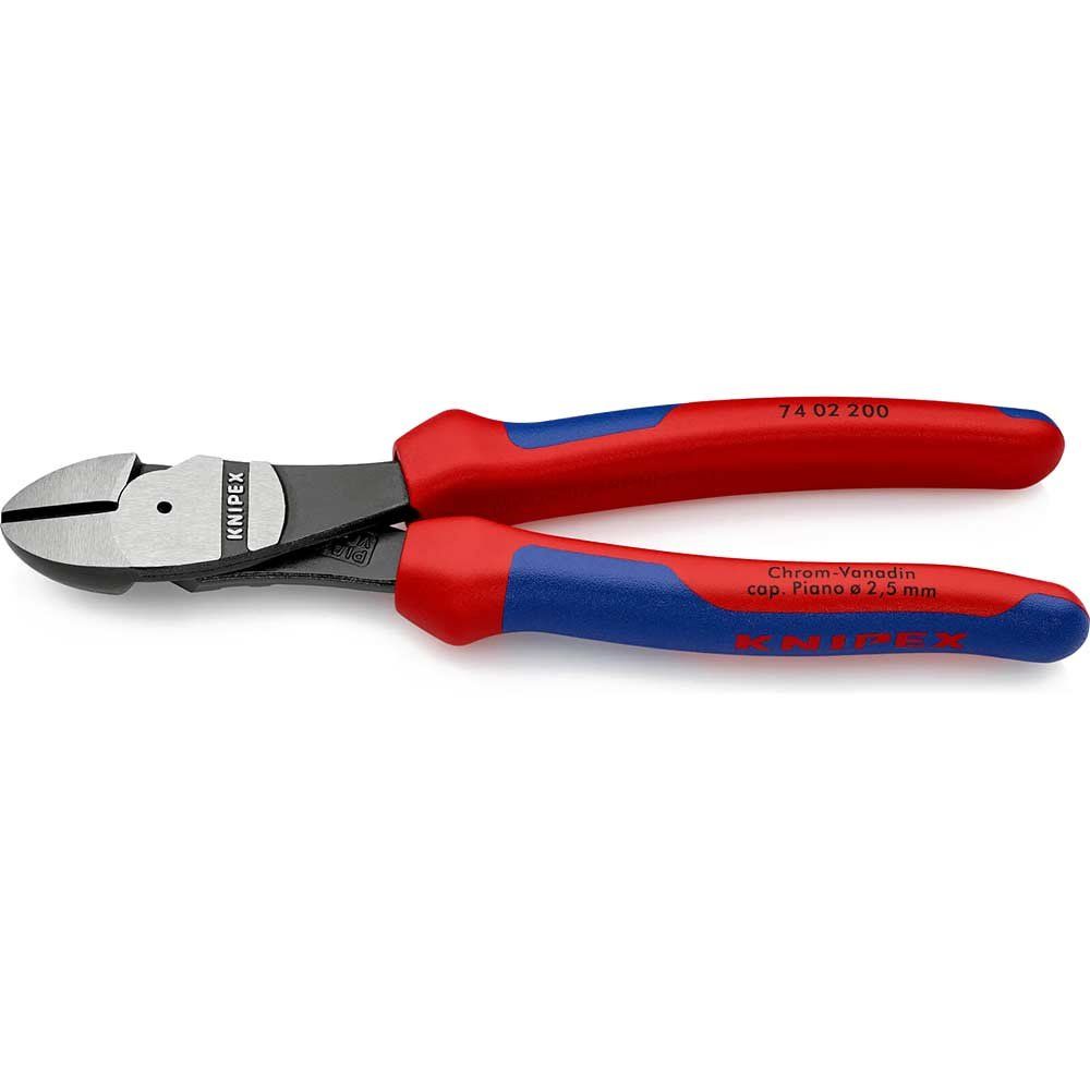 Knipex 74 02 200 SB High Leverage Diagonal Cutters Multi-Component Grip 200Mm - Image 1