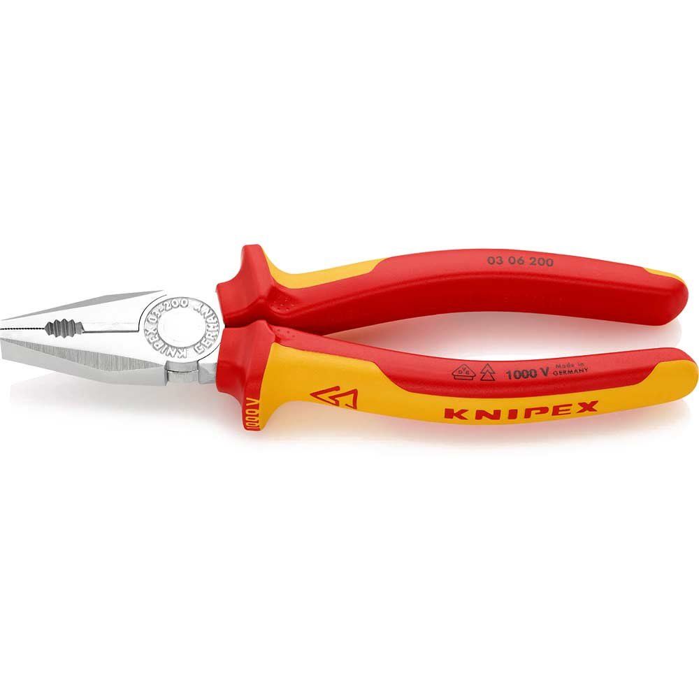 Knipex 03 06 200 SB Vde Combination Pliers 200Mm - Image 1