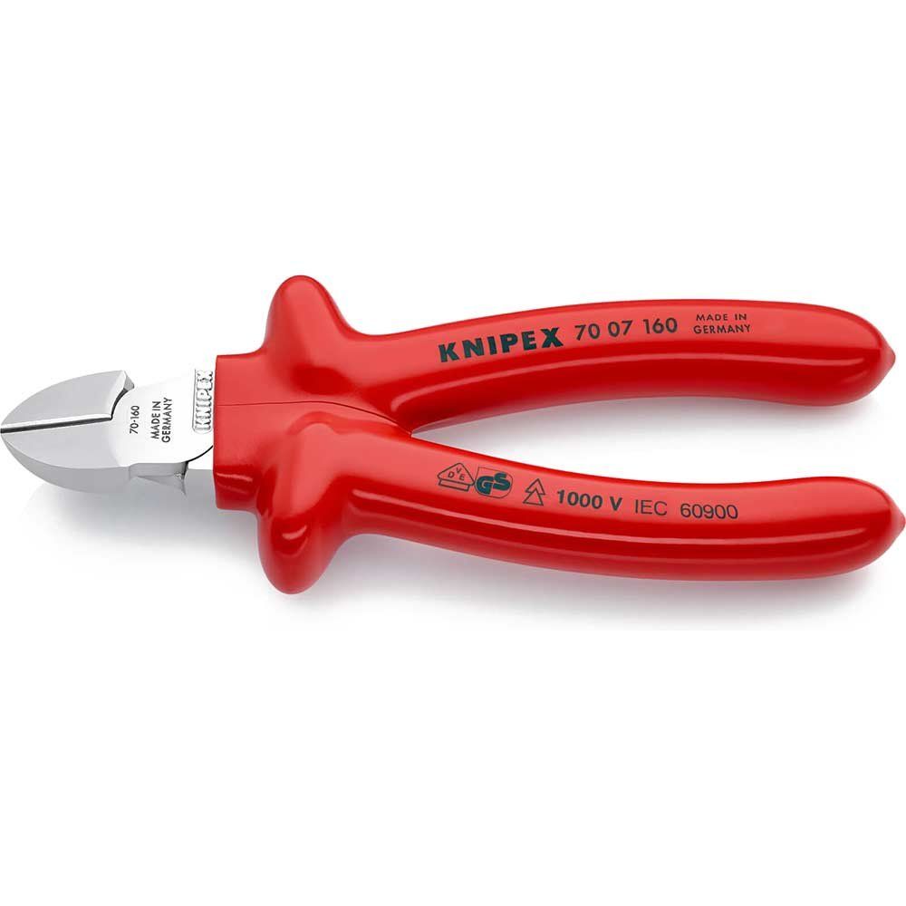 Knipex 70 70 VDE Insulated Diagonal Side Cutting Pliers 160mm - Image 1