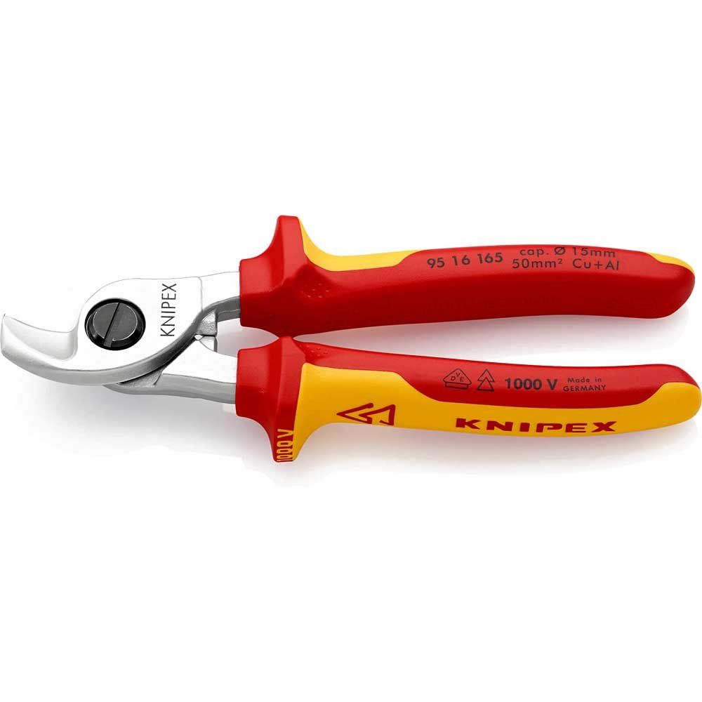 Knipex 95 16 165 SB Vde Cable Shears 165Mm - Image 1