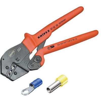 Knipex 97 52 06 SB Crimping Lever Pliers For Insulated Terminals & Plug Connectors 250Mm - Thumbnail 2
