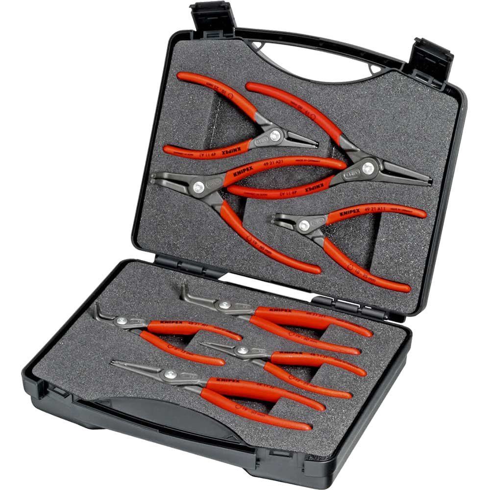Knipex 8 Piece SRZ Precision Circlip Pliers Set in Case - Image 1