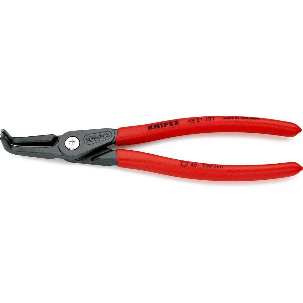 Knipex 48 21 J31 SB Precision Circlip Pliers Internal 90° Bent 40-100Mm J31 - Image 1