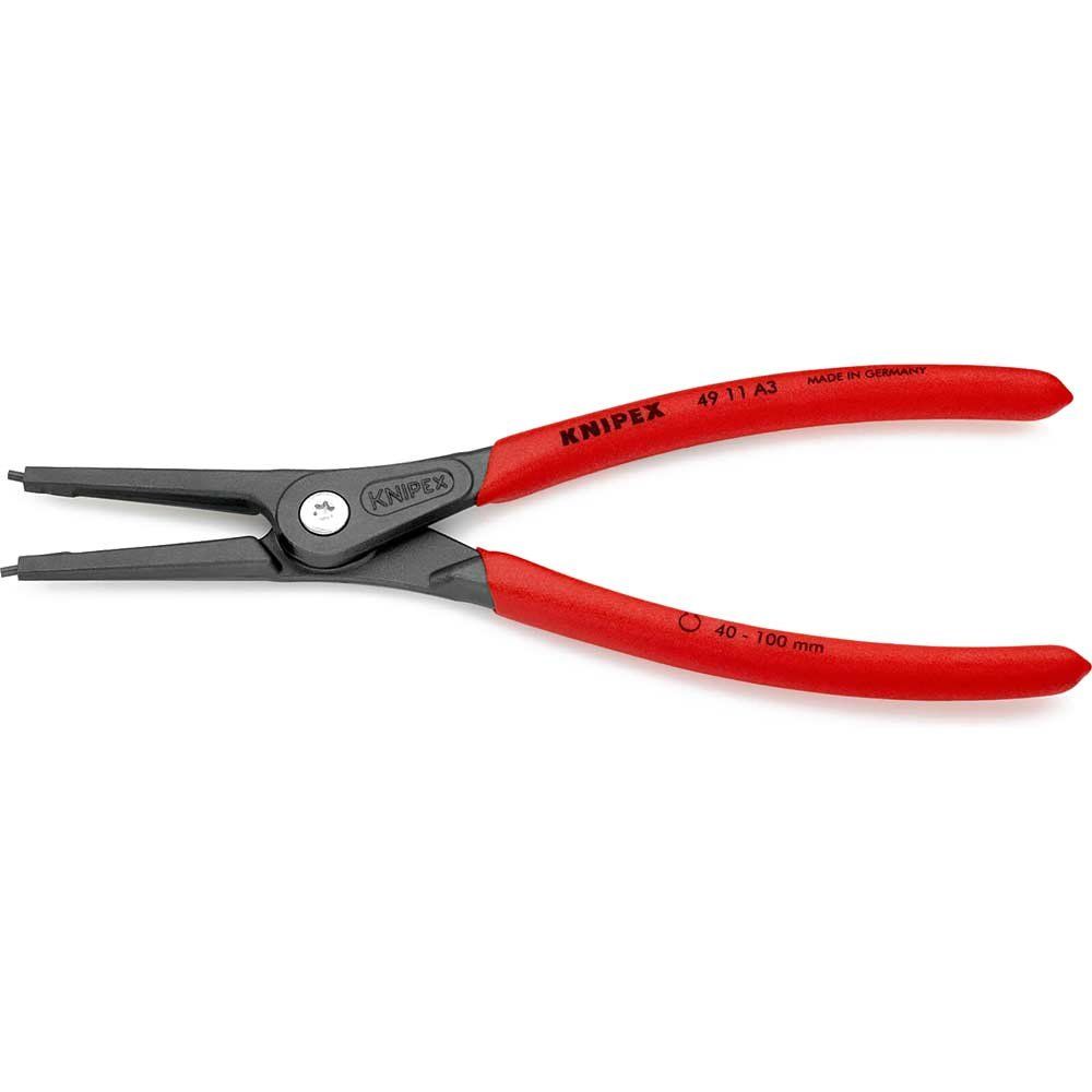 Knipex 49 11 A3 SB Precision Circlip Pliers External Straight 40-100Mm A3 - Image 1