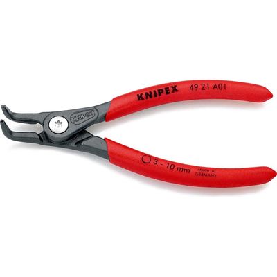 Knipex 49 21 A01 SB Precision Circlip Pliers External 90° Bent Tip 3-10Mm A01