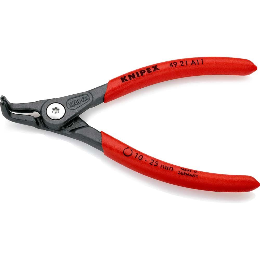 Knipex 49 21 A11 SB Precision Circlip Pliers External 90° Bent Tip 10-25Mm A11 - Image 1
