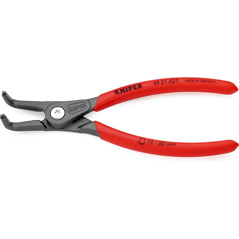 Knipex 49 21 A21 SB Precision Circlip Pliers External 90° Bent Tip 19-60Mm A21 - Image 1