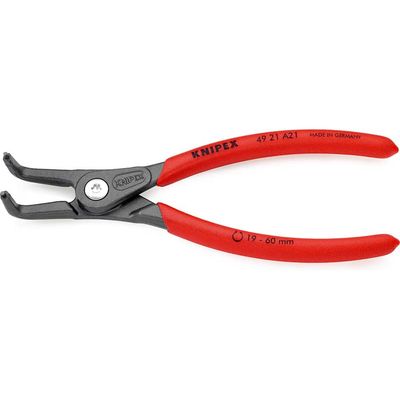 Knipex 49 21 A21 SB Precision Circlip Pliers External 90° Bent Tip 19-60Mm A21