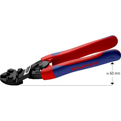 Knipex 71 22 200 SB Cobolt® Compact Bolt Cutters 20° Head Multi-Component Grip 200Mm