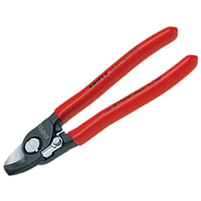 Knipex 95 21 165 SB Cable Shears Pvc Grip With Return Spring 165Mm - Thumbnail 2