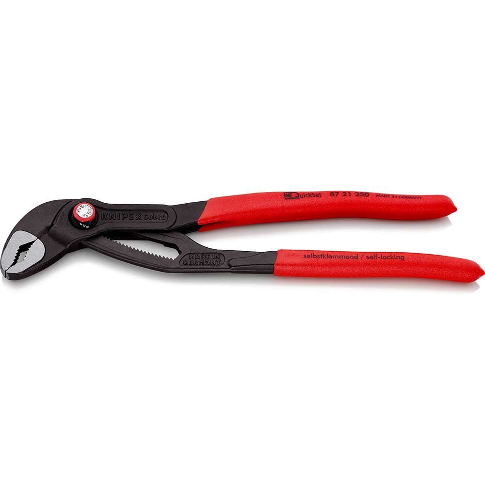 Knipex 87 21 Cobra Quick Set Waterpump Pliers 250mm - Image 1