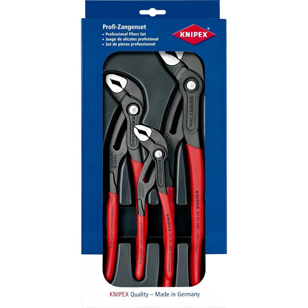 Knipex 00 20 09 V02 Cobra® Water Pump Pliers Set 3 Piece - Image 1