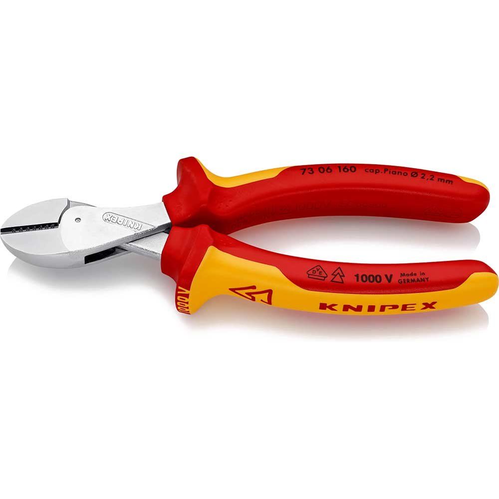 Knipex 73 06 VDE Insulated X Cut Compact Diagonal Cutting Pliers 160mm - Image 1