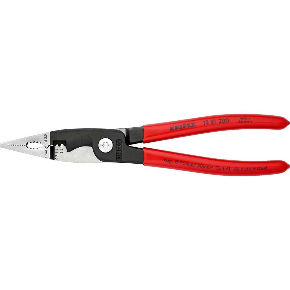 Knipex 13 81 Electrical Installation Pliers 200mm - Image 1