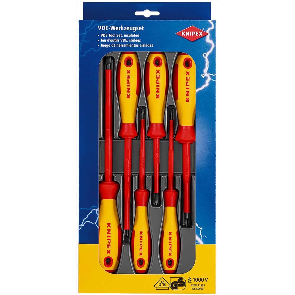 Knipex 00 20 12 V01 Vde Screwdriver Set 6 Piece - Image 1
