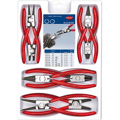Knipex 00 20 04 V01 Circlip Plier Set 8 Piece