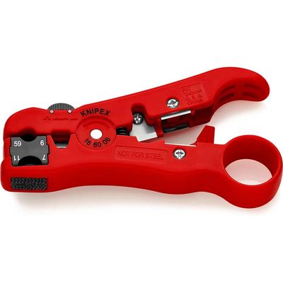 Knipex 16 60 06 SB Wire Stripping Tool For Coax And Data Cable