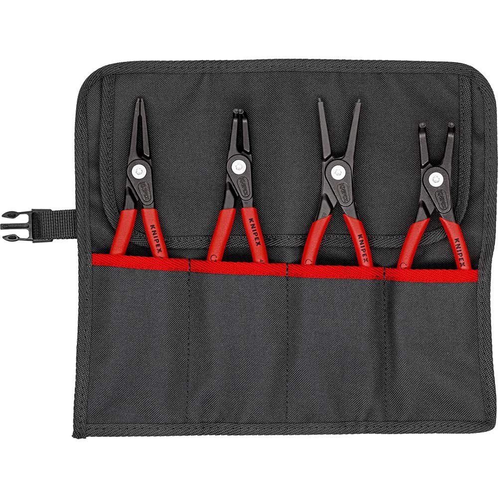 Knipex 4 Piece Precision Circlip Pliers Tool Roll Set - Image 1
