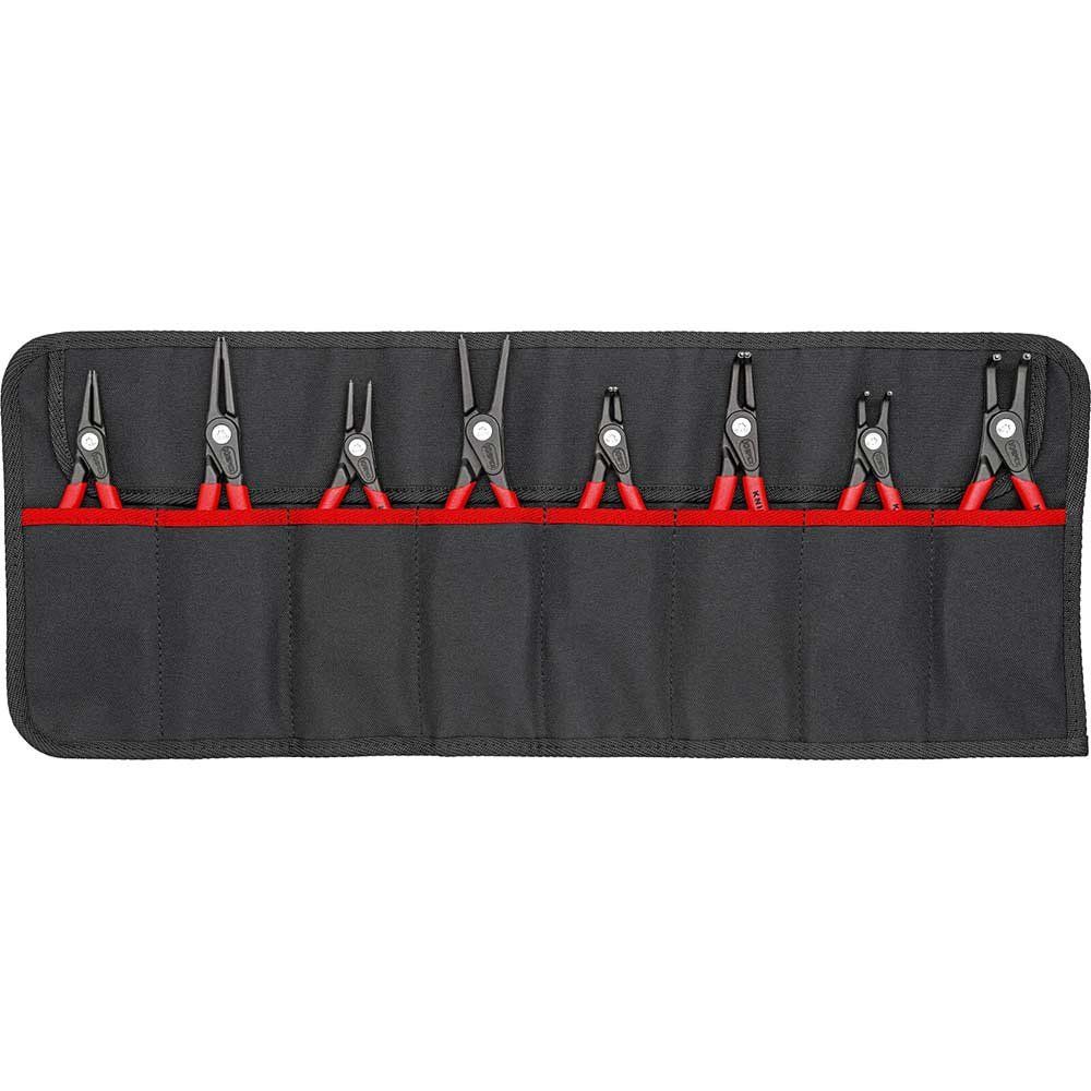 Knipex Tool Roll Circlip Plier Set 8 Piece 00 19 58 V02 - Image 1