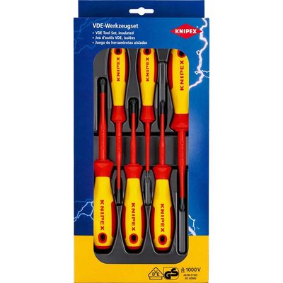Knipex 6 Piece VDE Insulated Screwdriver Set