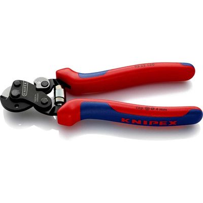 Knipex 95 62 160 SB Wire Rope Cutters Multi-Component Grip 160Mm
