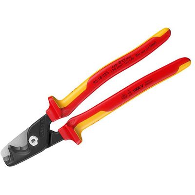 Knipex 95 18 225 Vde Stepcut® Xl Cable Shears 225Mm - Thumbnail 2